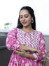 MULMUL IKSHITA FLORAL BLOCK PRINTED DRESS MULMUL IKSHITA FLORAL BLOCK PRINTED DRESS